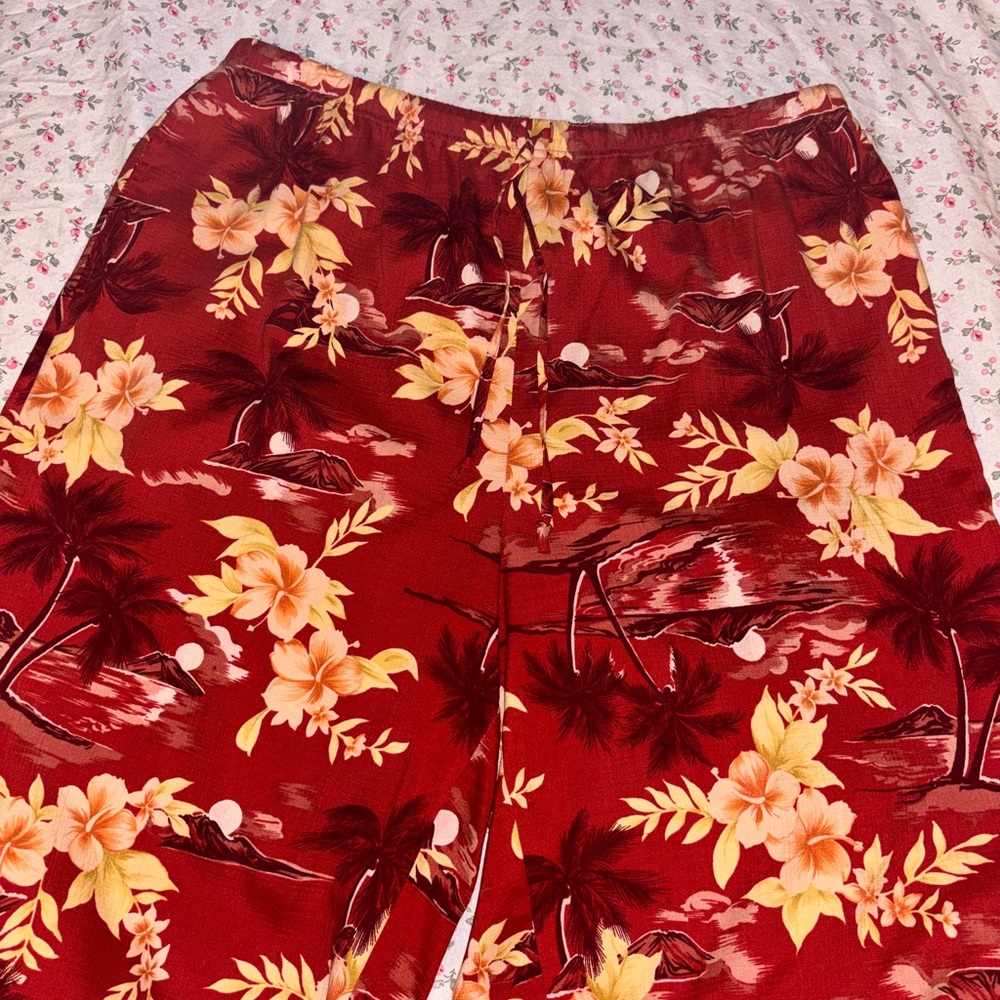 Vintage flowy silk beach pants - Picture 2 of 4